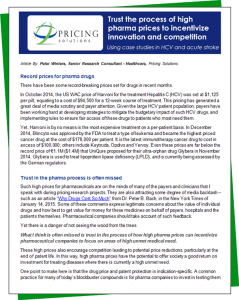 Trust the process of high pharma prices to incentivize innovation and ...
