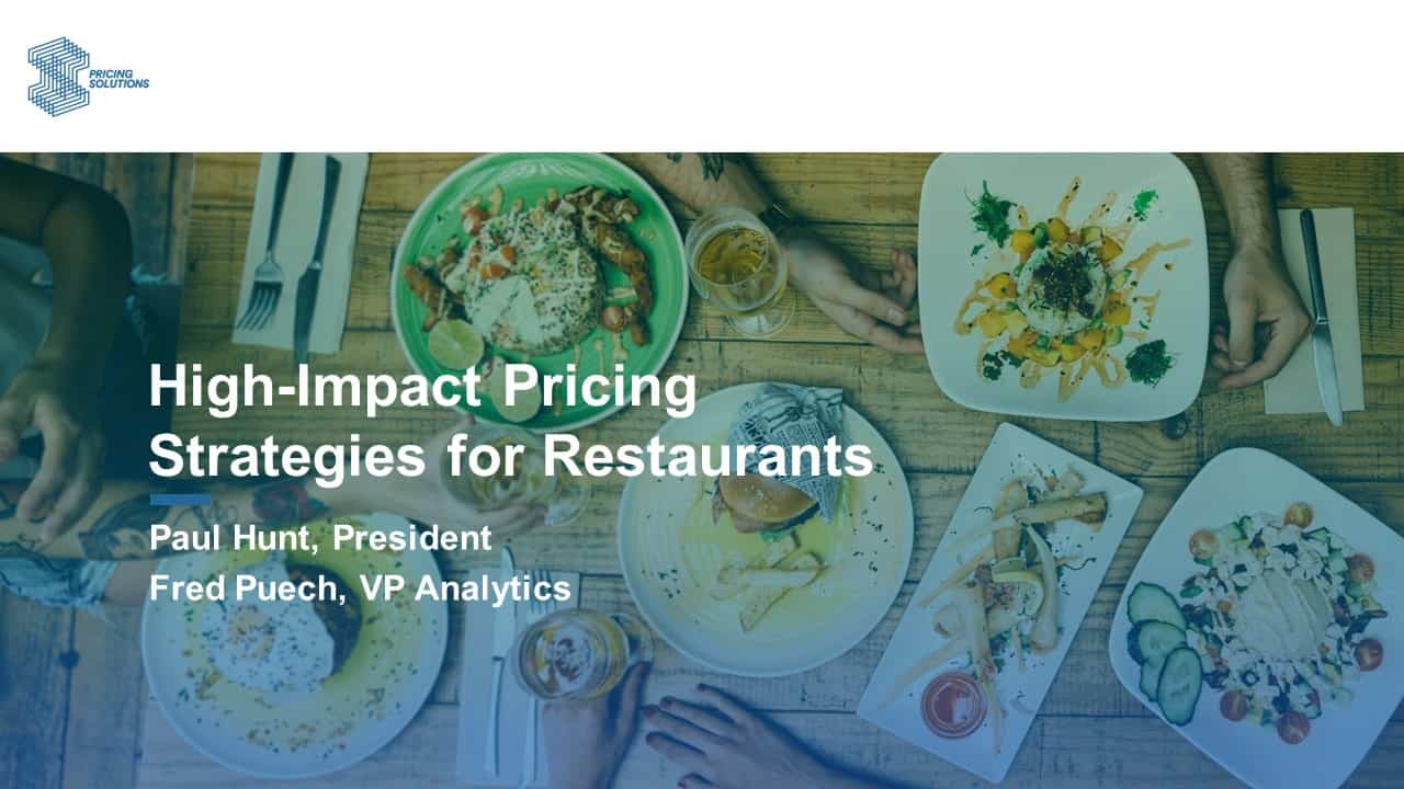 pricing restaurant webinar