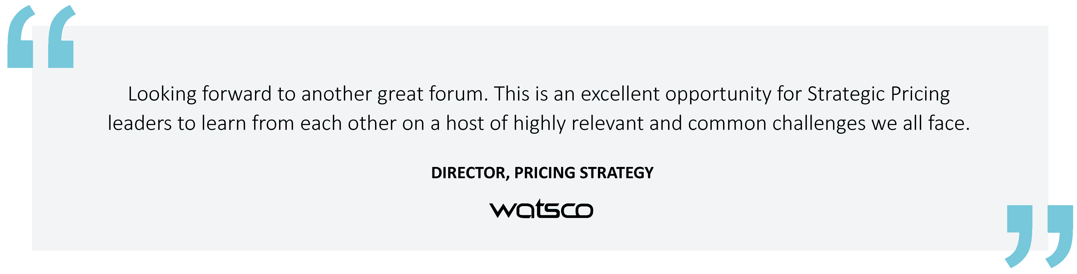 forum-quote-watsco The Strategic Pricing Management Forum quote Watsco