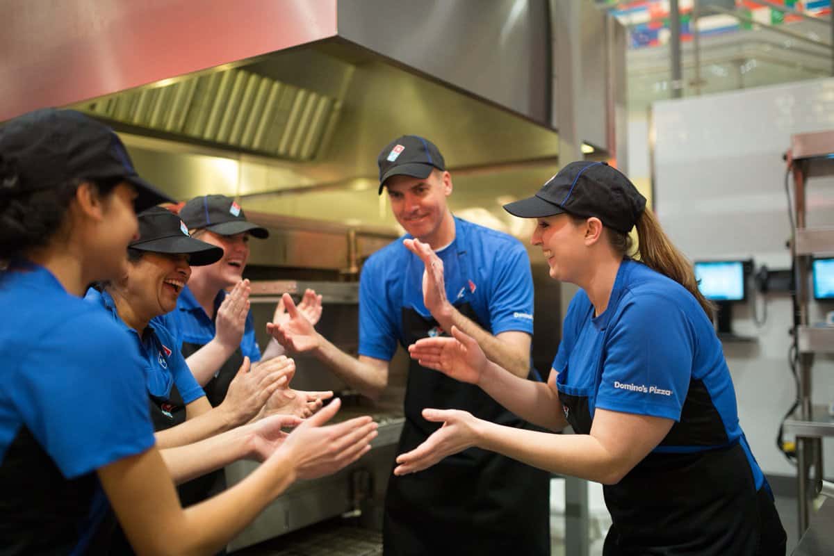 dominos pizza staff